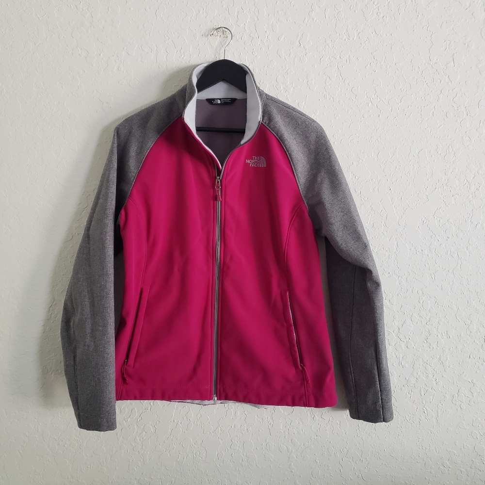 The North Face Women’s Apex Bionic Soft Shell Fuchsia Grey Jacket